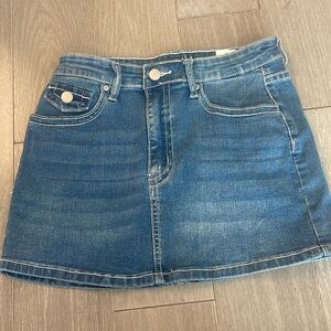 Denim mini skirt